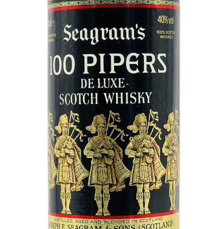 Seagramm's 100 Pipers scotch whisky